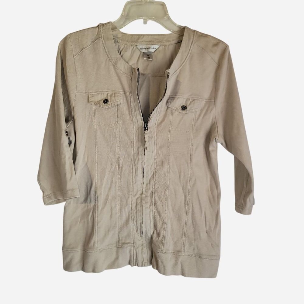Christopher-banks Women's Tan and Cream Jacket